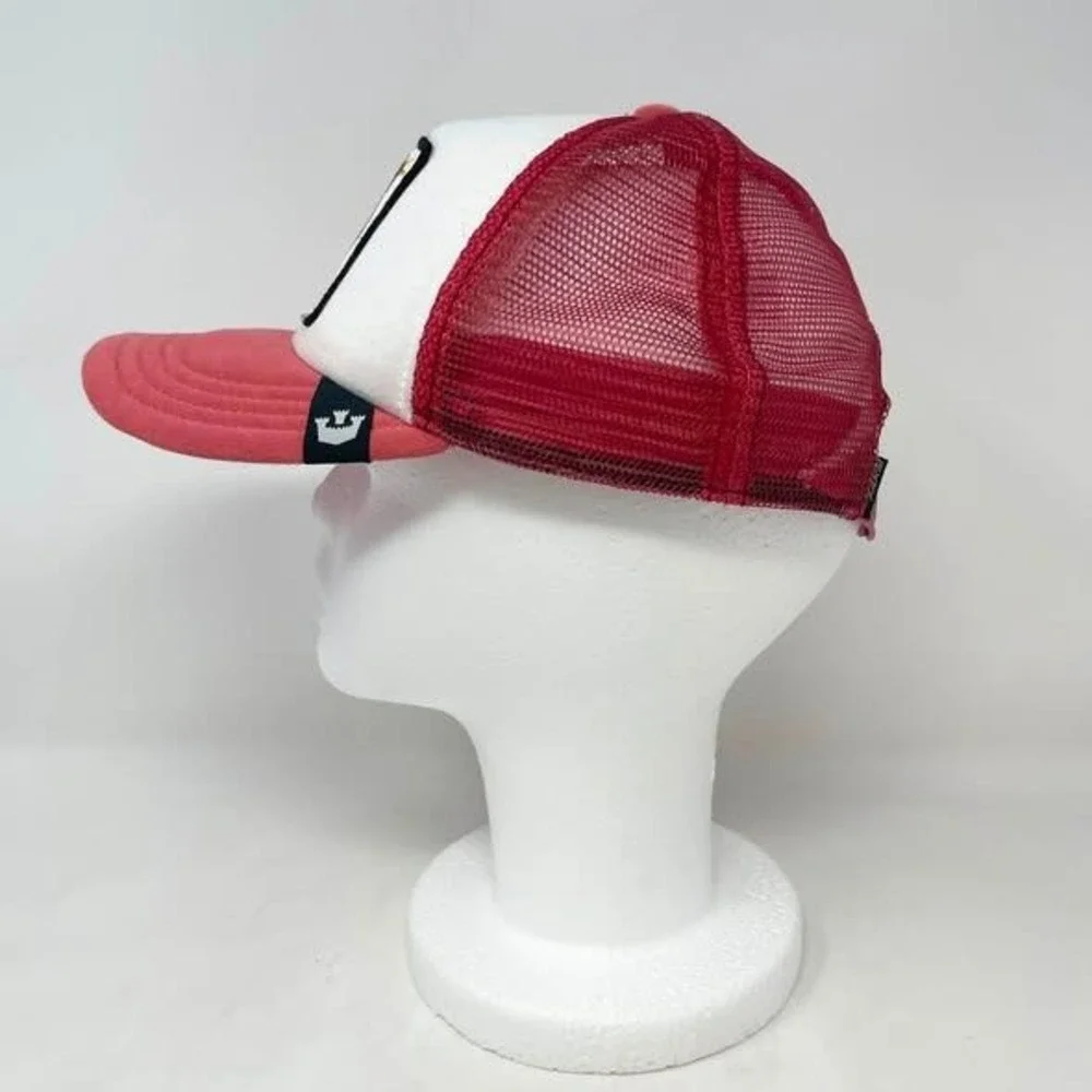 The Farm So Silly Goose Patch Trucker Hat Youth Kids One Size Red White